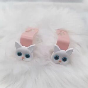 Brand New Cute 3D Cartoon Cat Car Headrest Hook (2pcs.)